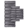Madison Park 100 Percent Polyester Fabric Solid Tufted Rug in Gray