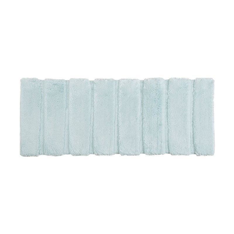 madison park 100 percent polyester fabric solid tufted rug in seafoam green