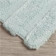 Madison Park 100 Percent Polyester Fabric Solid Tufted Rug in Seafoam Green