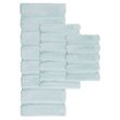 Madison Park 100 Percent Polyester Fabric Solid Tufted Rug in Seafoam Green