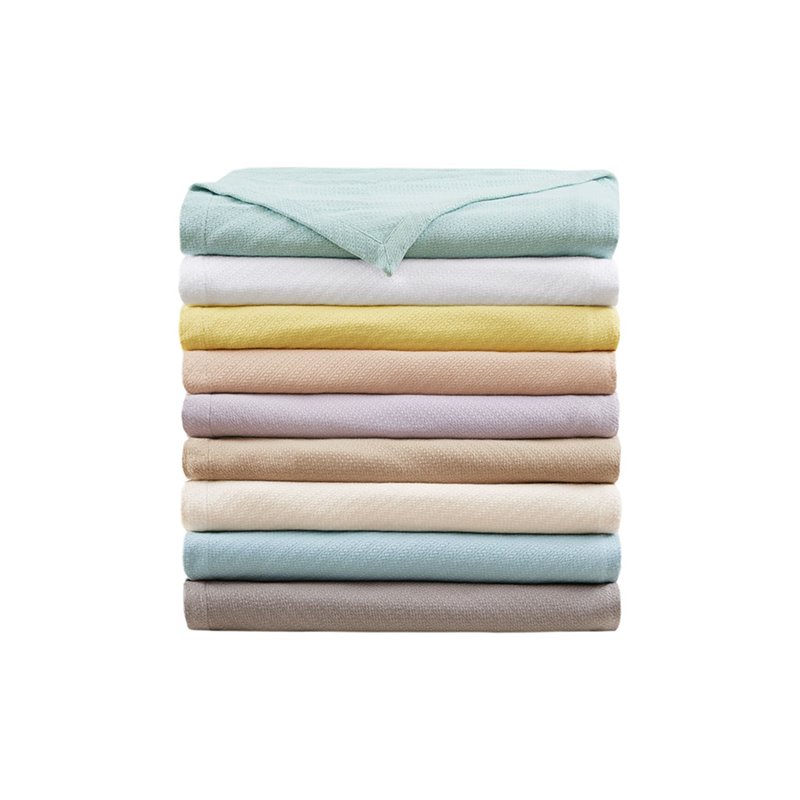 Madison Park 100 Percent Cotton Blanket with 1