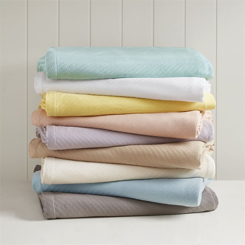 Madison Park 100 Percent Cotton Blanket with 1