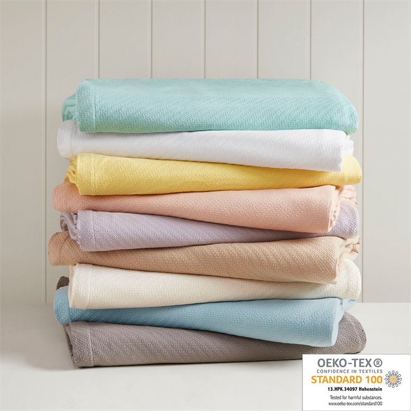 Madison Park 100 Percent Cotton Blanket with 1