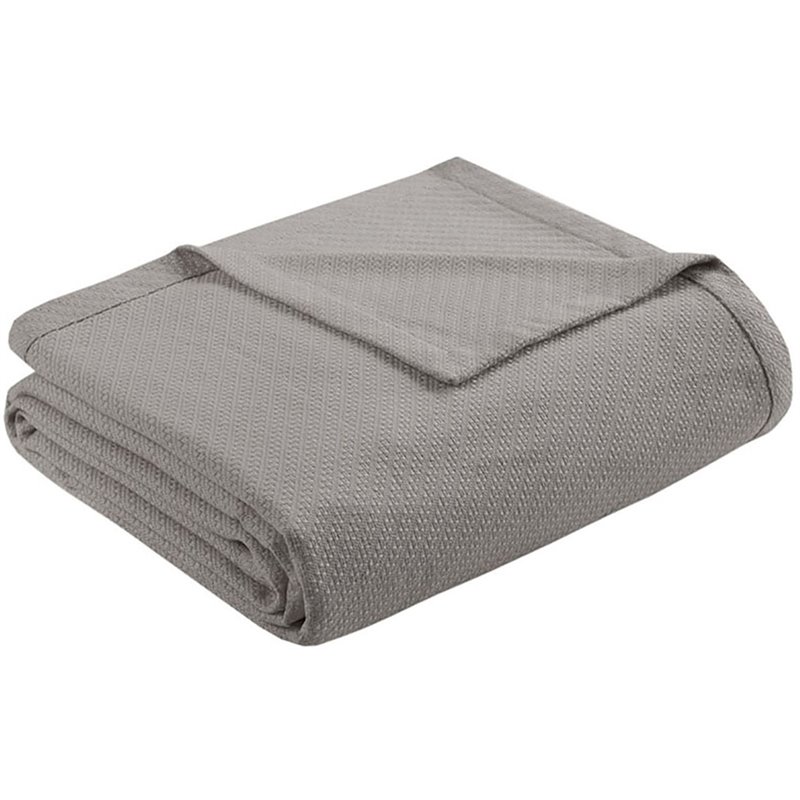 Madison Park 100 Percent Cotton Blanket with 1