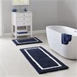 Madison Park Bittman Polyester Reversible Tufted Microfiber Rug in Navy