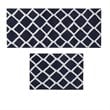 Madison Park Bittman Polyester Reversible Tufted Microfiber Rug in Navy
