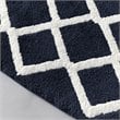 Madison Park Bittman Polyester Reversible Tufted Microfiber Rug in Navy
