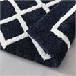 Madison Park Bittman Polyester Reversible Tufted Microfiber Rug in Navy