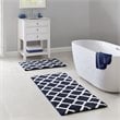 Madison Park Bittman Polyester Reversible Tufted Microfiber Rug in Navy