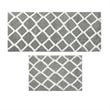 Madison Park Bittman Polyester Reversible Tufted Microfiber Rug in Gray