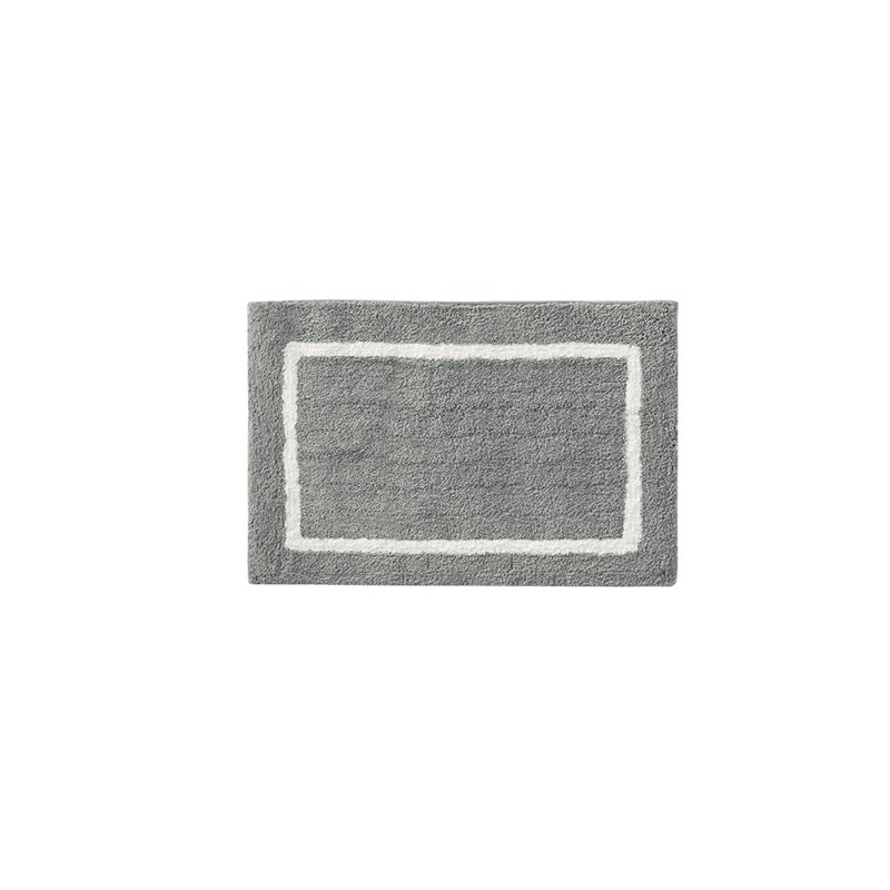 Madison Park Bittman Polyester Reversible Tufted Microfiber Rug in Gray