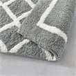 Madison Park Bittman Polyester Reversible Tufted Microfiber Rug in Gray