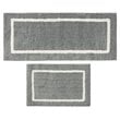 Madison Park Bittman Polyester Reversible Tufted Microfiber Rug in Gray