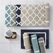 Madison Park Bittman Polyester Reversible Tufted Microfiber Rug in Aqua Blue