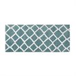 Madison Park Bittman Polyester Reversible Tufted Microfiber Rug in Aqua Blue
