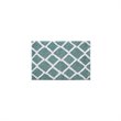 Madison Park Bittman Polyester Reversible Tufted Microfiber Rug in Aqua Blue