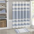 Madison Park Spa 100 Percent Cotton Reversible Bath Rug - Blue