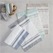 Madison Park Spa 100 Percent Cotton Reversible Bath Rug - Blue