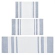 Madison Park Spa 100 Percent Cotton Reversible Bath Rug - Blue