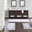 Madison Park Evan 100 Percent Cotton Tufted Bath Rug in White