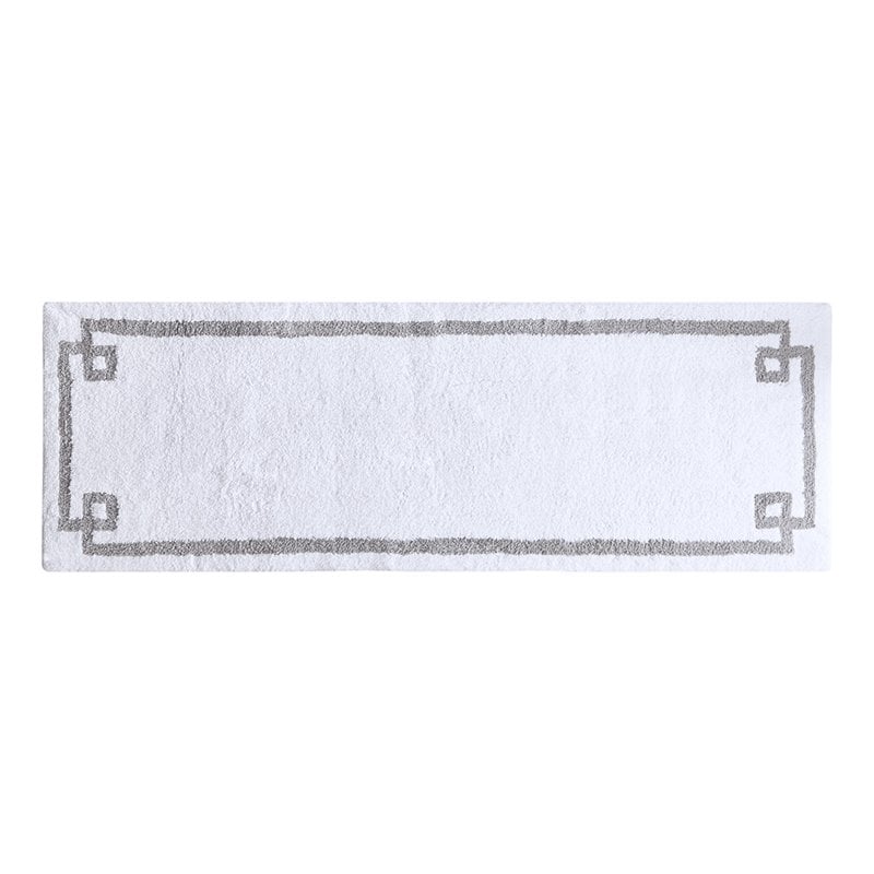 Madison Park Evan 100 Percent Cotton Tufted Bath Rug in White