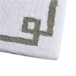 Madison Park Evan 100 Percent Cotton Tufted Bath Rug in White