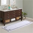 Madison Park Evan 100 Percent Cotton Tufted Bath Rug in White