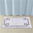 Madison Park Evan 100 Percent Cotton Tufted Bath Rug in White