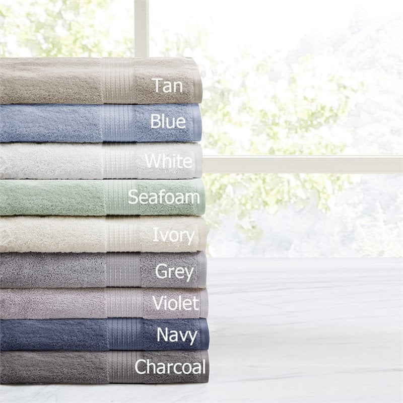 Madison Park Organic 6-Piece 100 Percent Cotton Towel Set in Ivory
