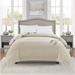 Beautyrest Polyester Knitted Micro Fleece Solid Textured Heated Blanket in Beige