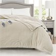 Beautyrest Polyester Knitted Micro Fleece Solid Textured Heated Blanket in Beige