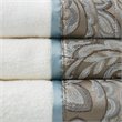 Madison Park Aubrey 6-Piece Cotton Jacquard Towel Set in Blue/Brown