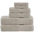 Madison Park Organic 6-Piece 100 Percent Cotton Towel Set in Tan