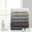 Madison Park Signature Luce 6-Piece Egyptian Cotton Towel Set in Sand Brown