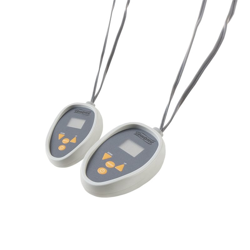 Beautyrest Polyester Knitted Micro Fleece Solid Textured Heated Blanket in Blue