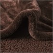 Beautyrest Polyester Microlight and Berber Solid Heated Throw in Brown