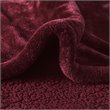Beautyrest Polyester Microlight and Berber Solid Heated Throw in Red