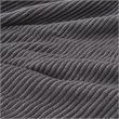 Beautyrest Polyester Knitted Micro Fleece Solid Textured Heated Blanket in Gray