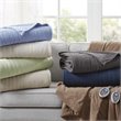 Beautyrest Polyester Knitted Micro Fleece Solid Textured Heated Blanket in Gray