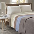 Beautyrest Polyester Knitted Micro Fleece Solid Textured Heated Blanket - Gray