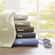 Beautyrest Polyester Knitted Micro Fleece Solid Textured Heated Blanket - Gray