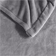 Beautyrest Polyester Solid Microlight Heated Blanket in Gray