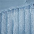 Madison Park 100 Percent Polyester Faux Fur Comforter Mini Set in Aqua Blue