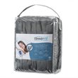 Beautyrest Polyester Knitted Solid Microlight Heated Throw in Gray
