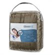 Beautyrest Polyester Knitted Solid Microlight Heated Throw in Mink Brown