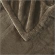 Beautyrest Polyester Knitted Solid Microlight Heated Throw in Mink Brown