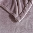 Beautyrest Polyester Knitted Solid Microlight Heated Blanket in Lavender Purple