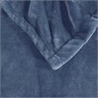 Beautyrest Polyester Knitted Solid Microlight Heated Blanket in Sapphire Blue