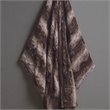 Beautyrest Polyester Faux Tip Dye Long Fur Heated Throw in Chocolate