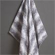 Beautyrest Polyester Faux Tip Dye Long Fur Heated Throw in Gray